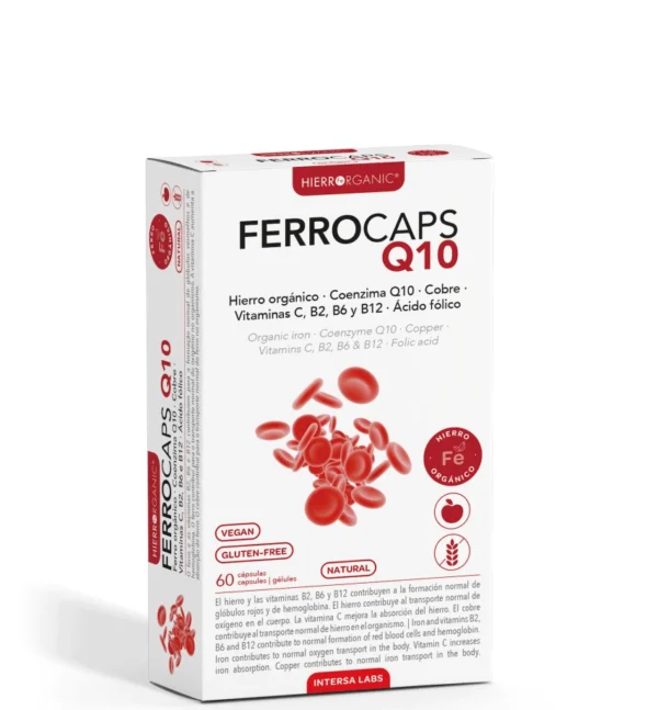 FERROCAPS su kofermentu Q 10. Maisto papildas